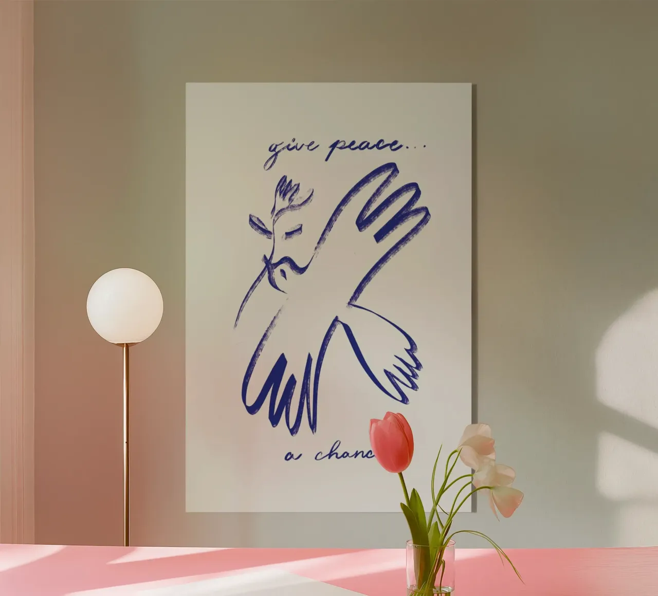 Dove 2 acryl van Pure