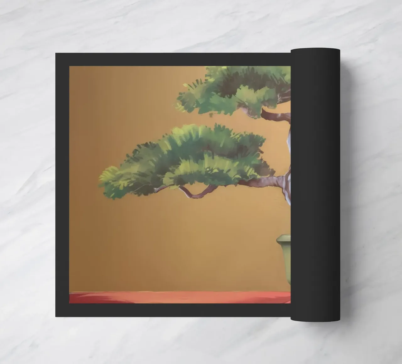 Elegant Bonsai Tree doormat by Silk Palette