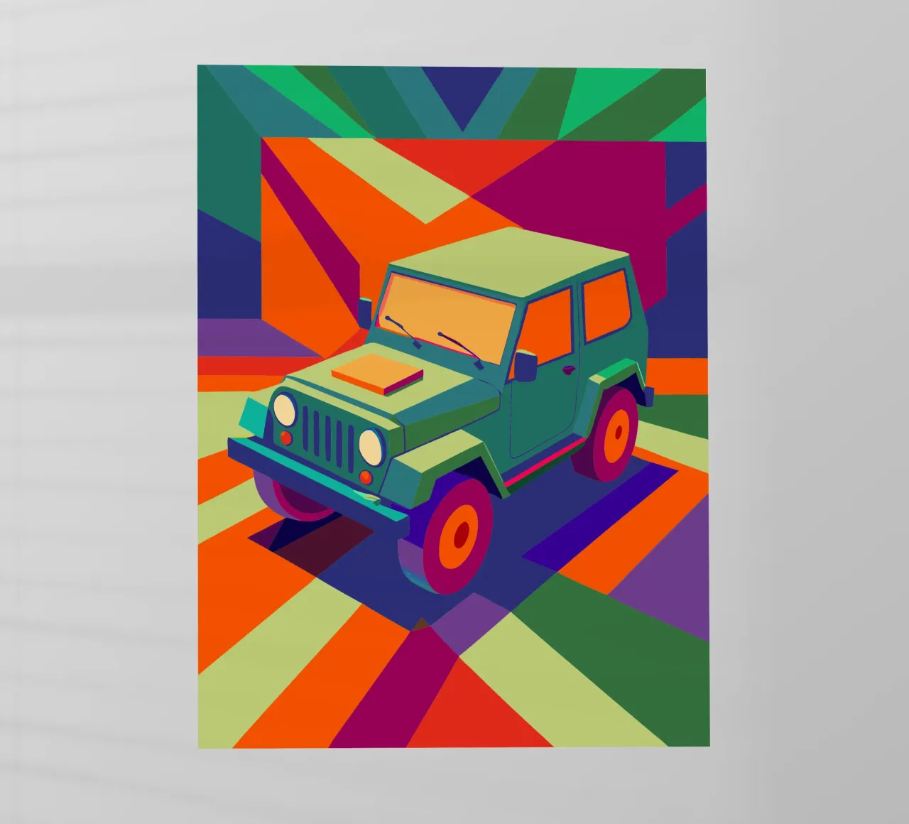 jeep car vector backlit film by Elfath