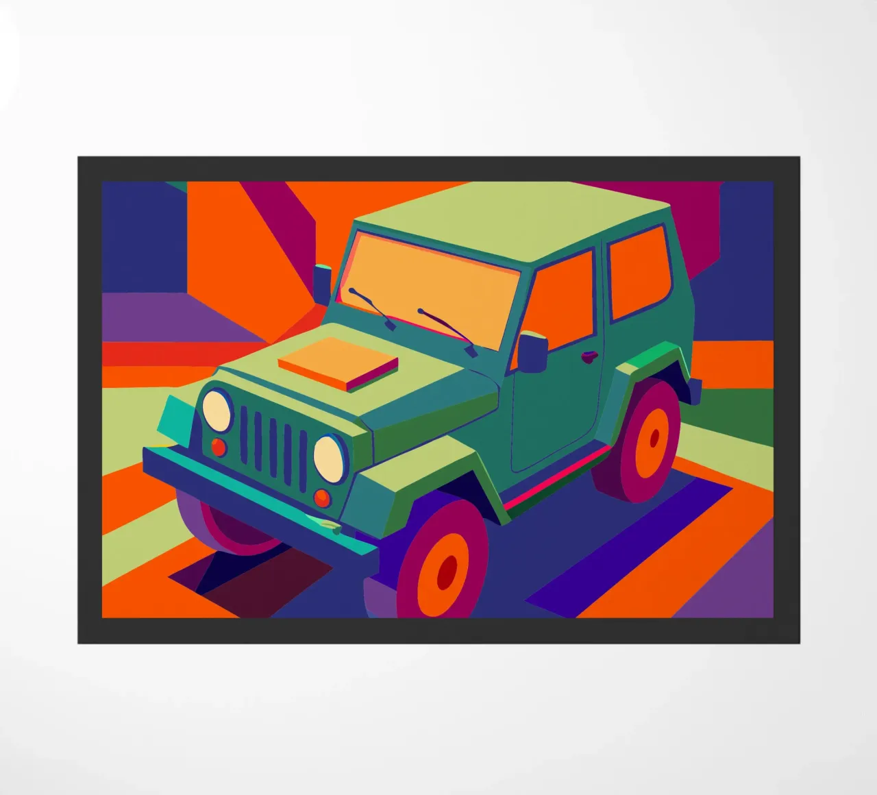 jeep auto vector deurmat van Elfath