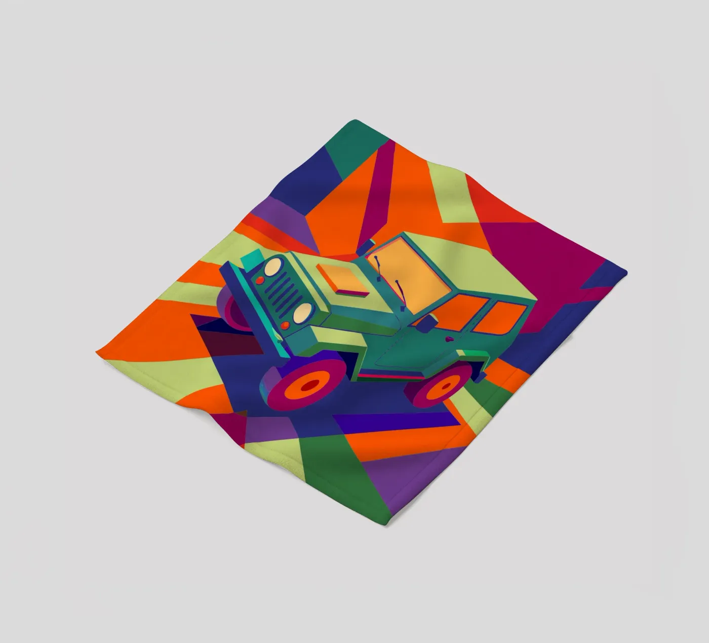 jeep auto vector fleecedeken van Elfath