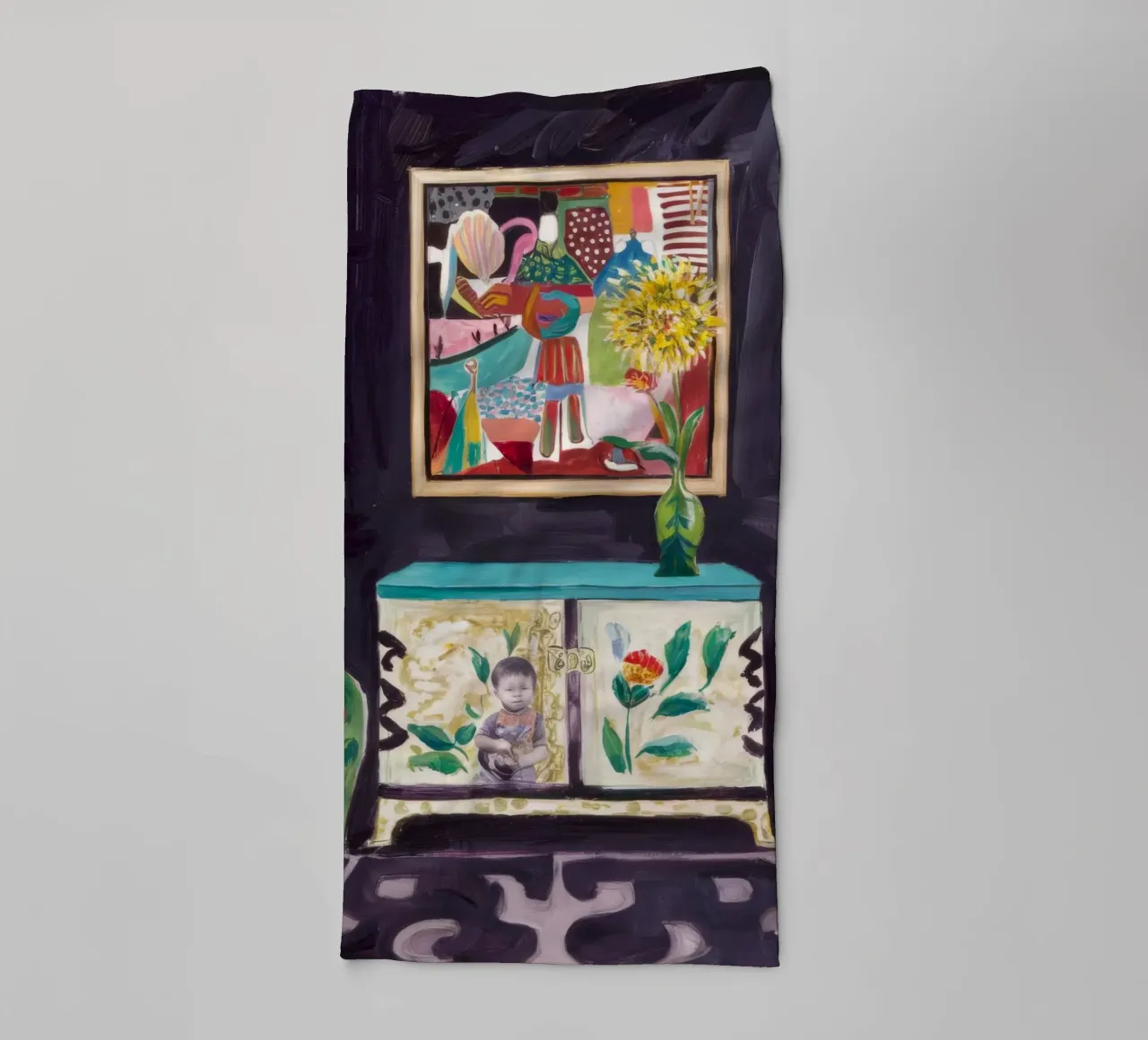 Psychedelic Cabinet Dreams towel by Opal Strokes