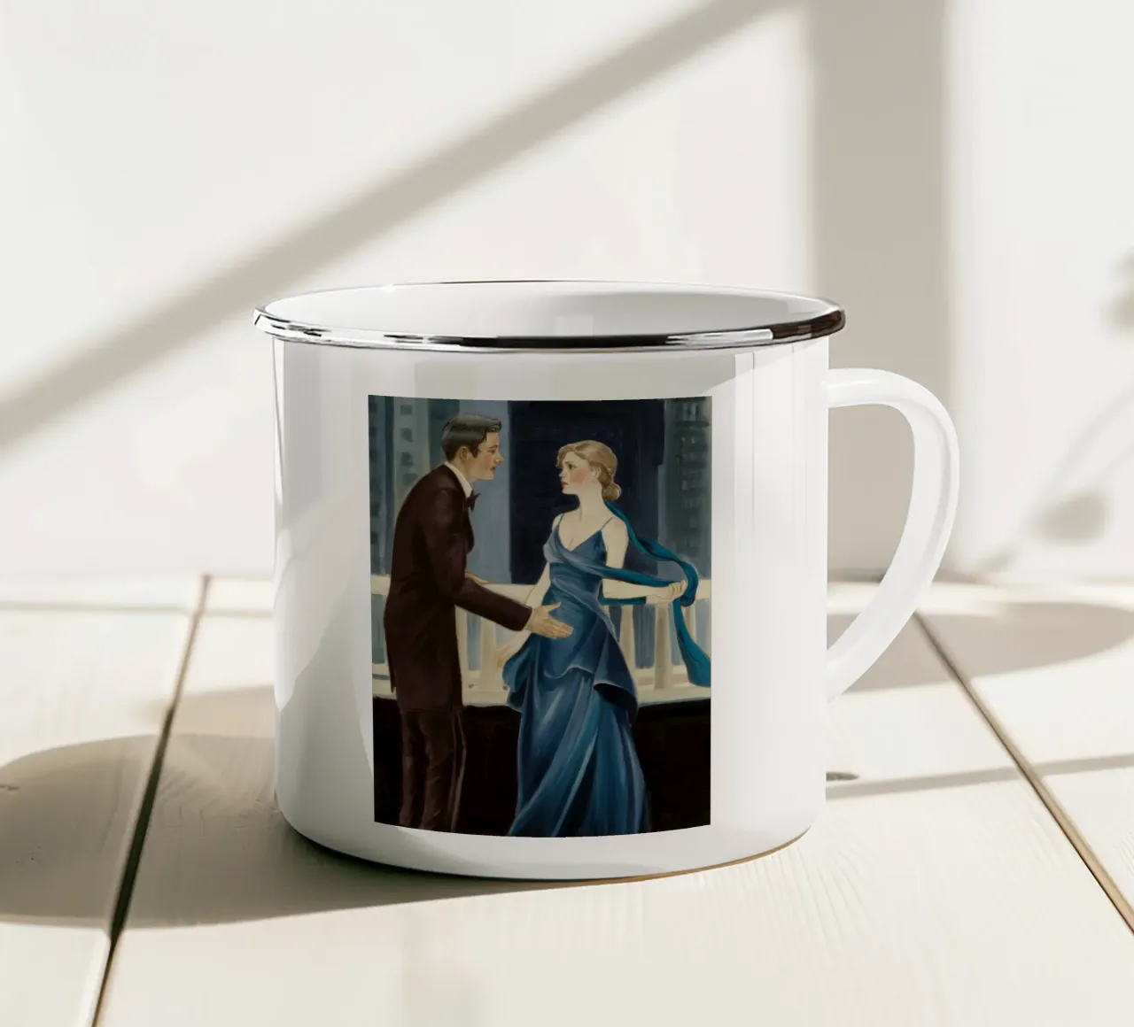 Art Deco Elegance tazza in smalto da Silk Palette