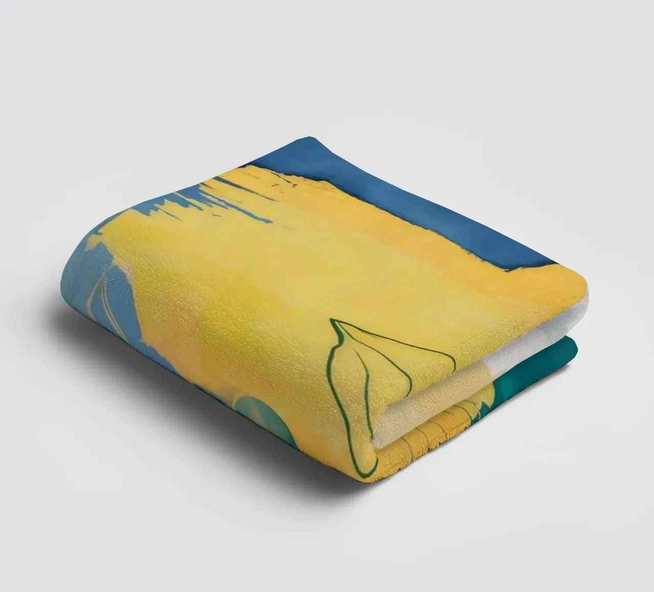 Sunset Flora Sketch towel by Dream Spectrum