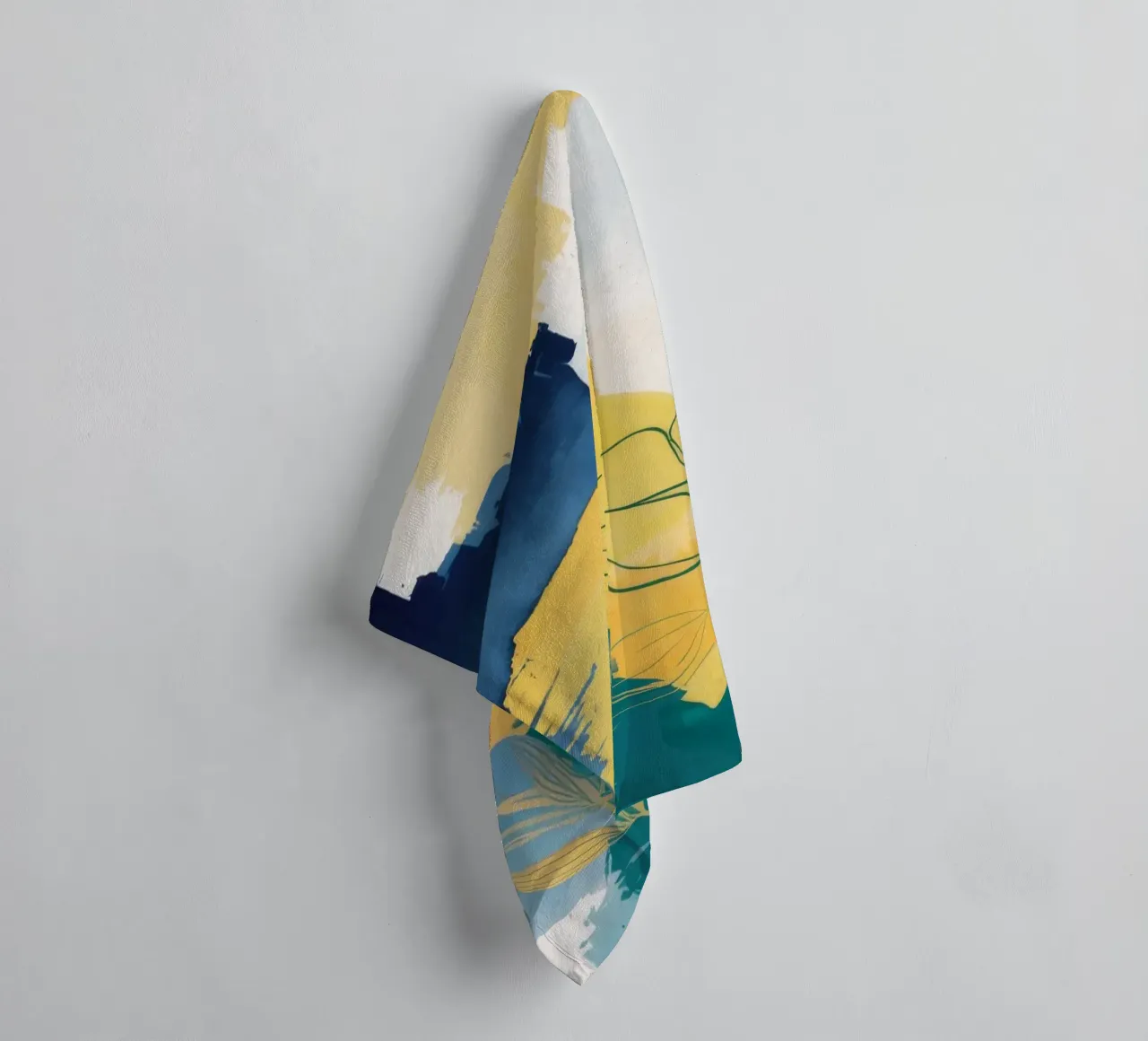 Sunset Flora Sketch towel by Dream Spectrum