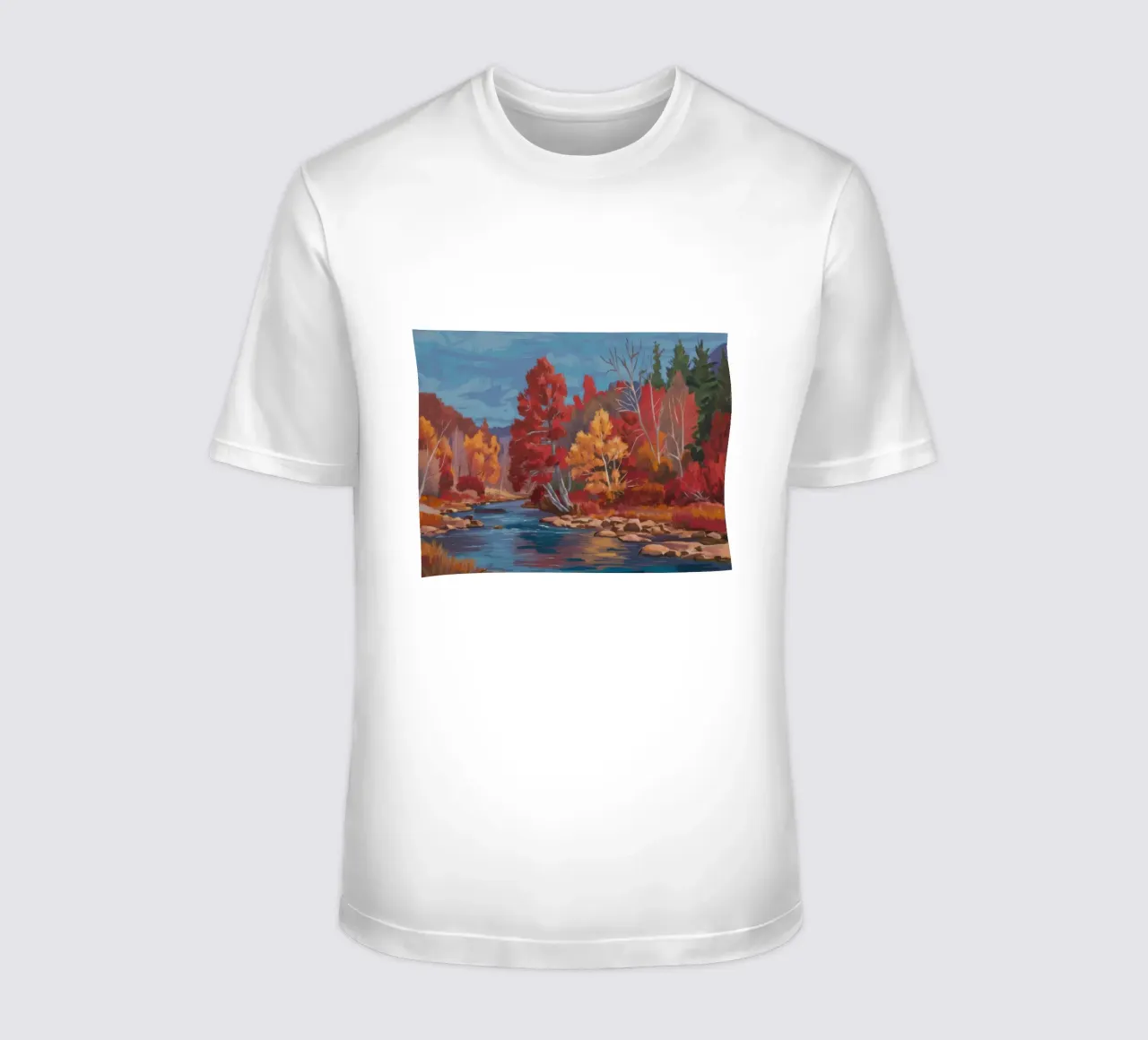 Incendio di Forest River t-shirt da Radiance Landscape