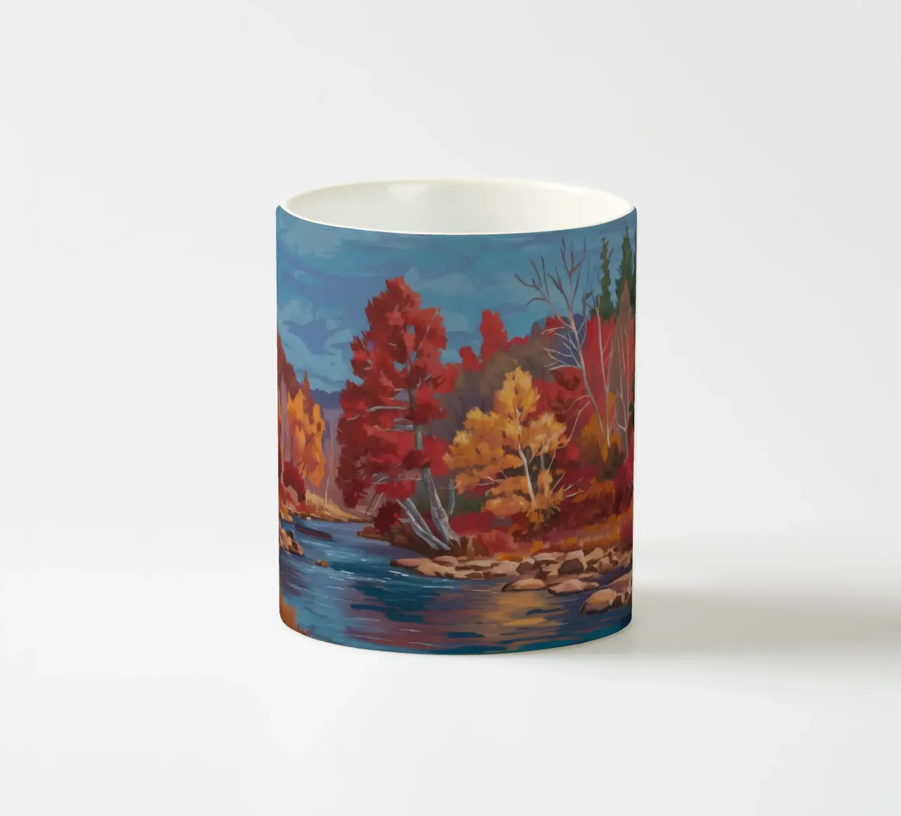 Incendio di Forest River tazza in ceramica da Radiance Landscape