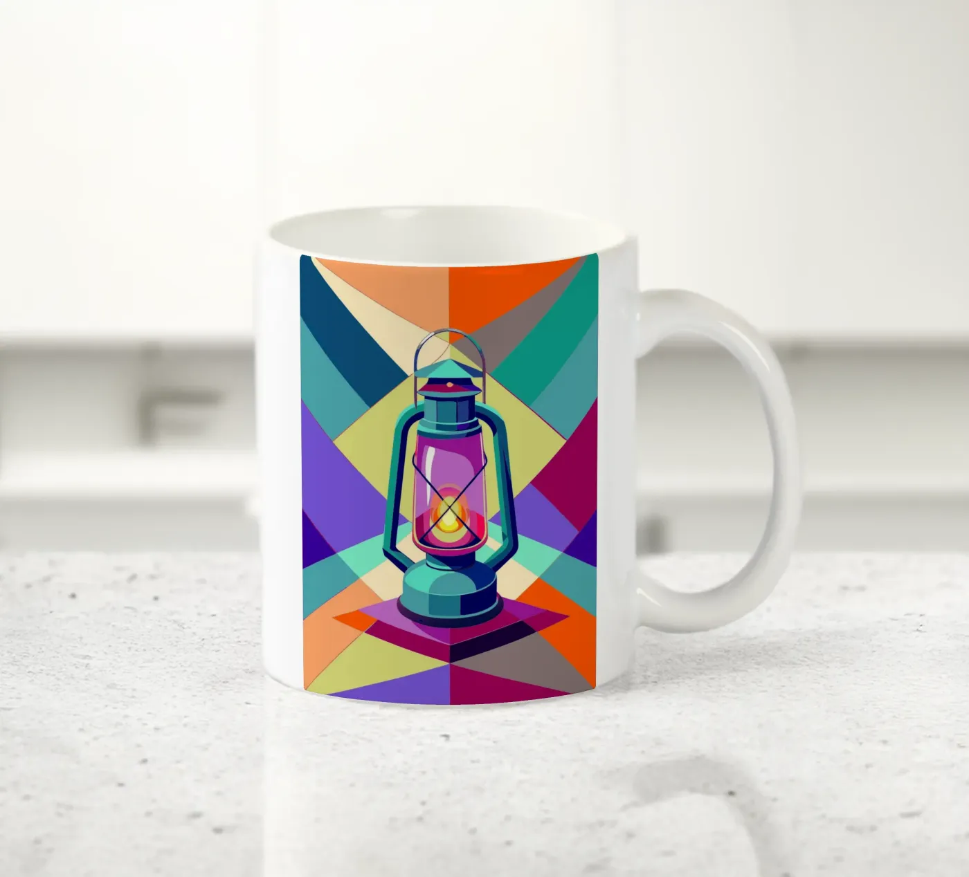 lantern light vector ceramic mug by Elfath