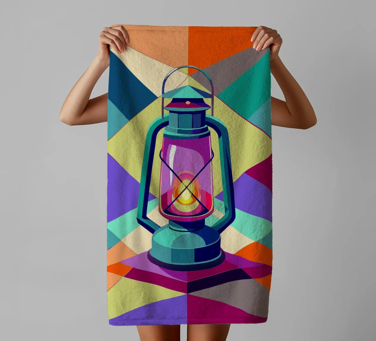 lantern light vector towel by Elfath