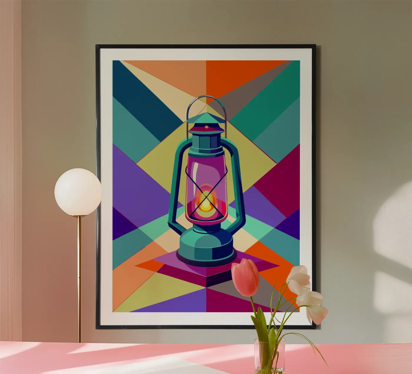 lantern light vector poster by Elfath