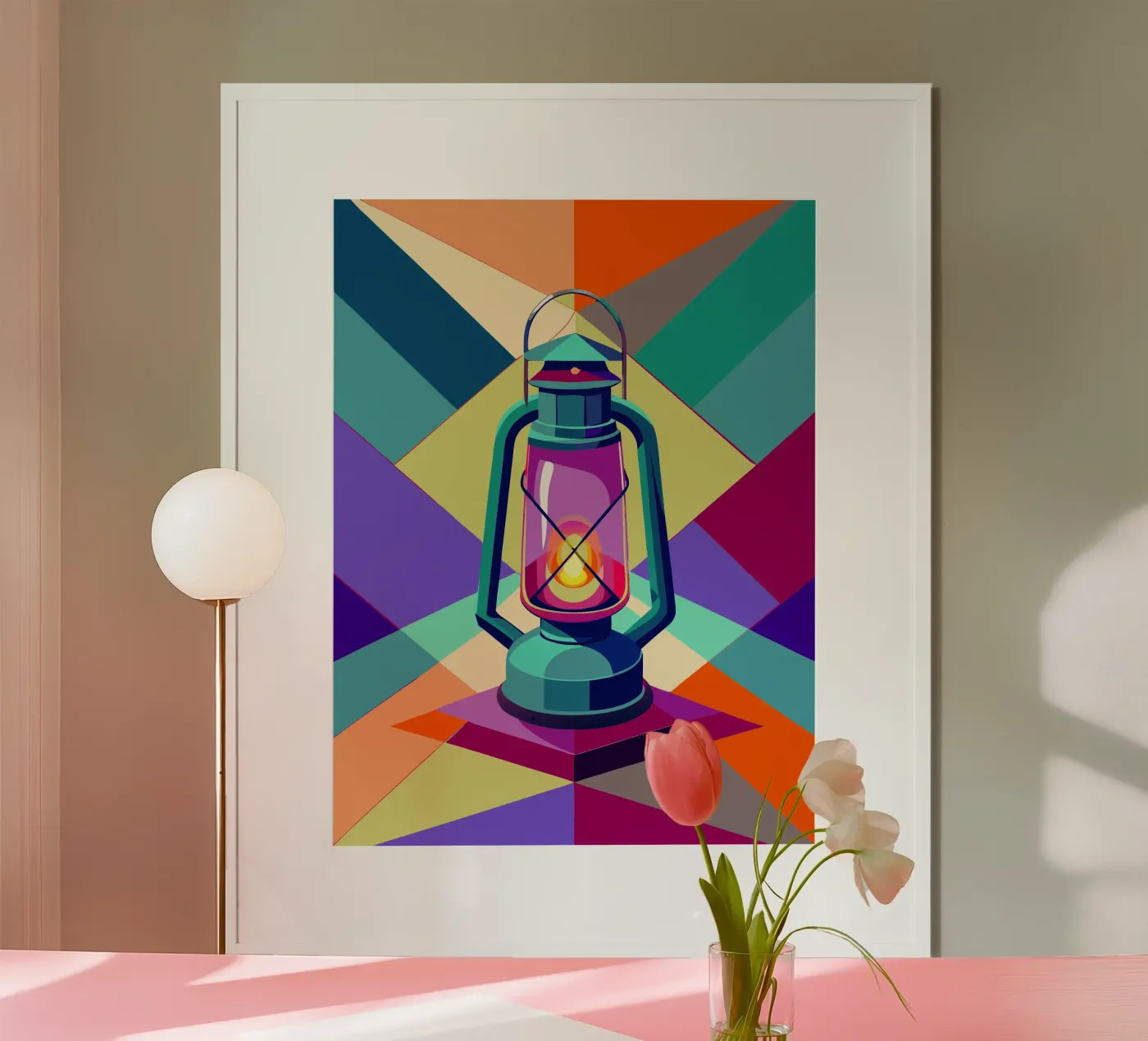 lantern light vector poster by Elfath