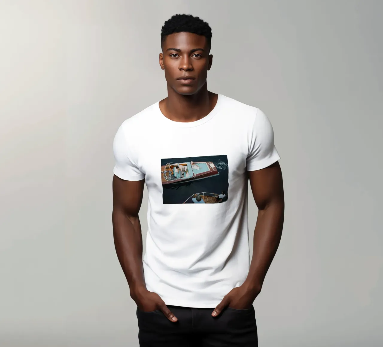 Slim Aarons Monte Carlo t-shirt da Slim Aarons Vintage