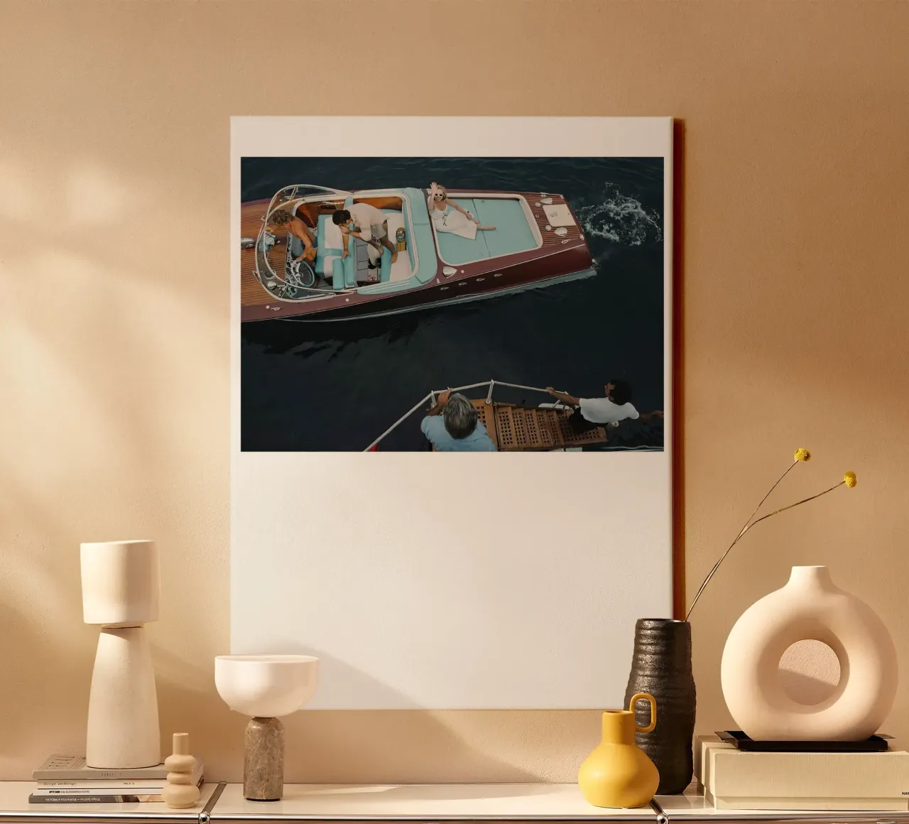 Slim Aarons Monte Carlo tela con Cornice a cassetta da Slim Aarons Vintage