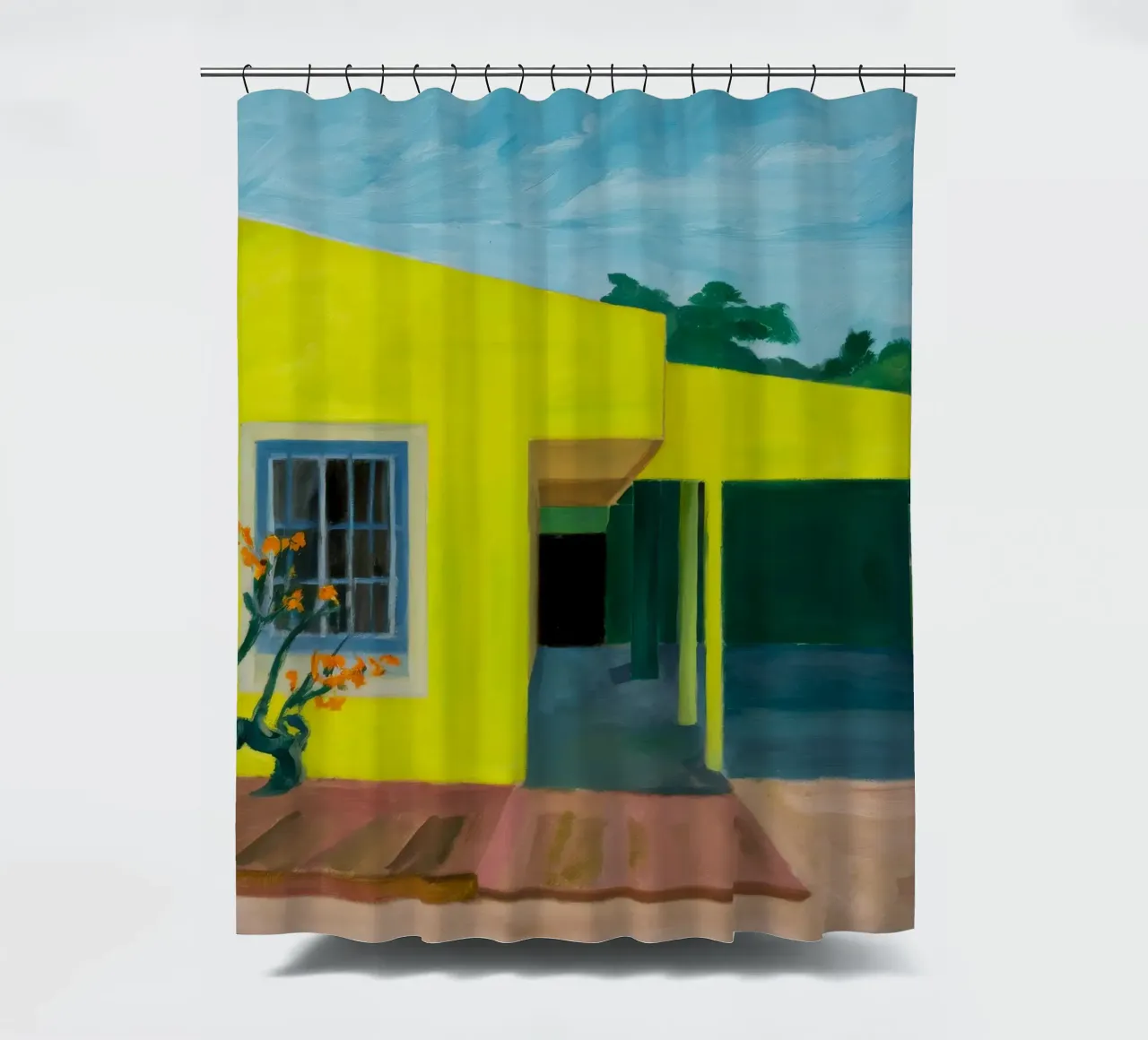 Patio verdeggiante Immobile tenda da doccia da Silk Palette