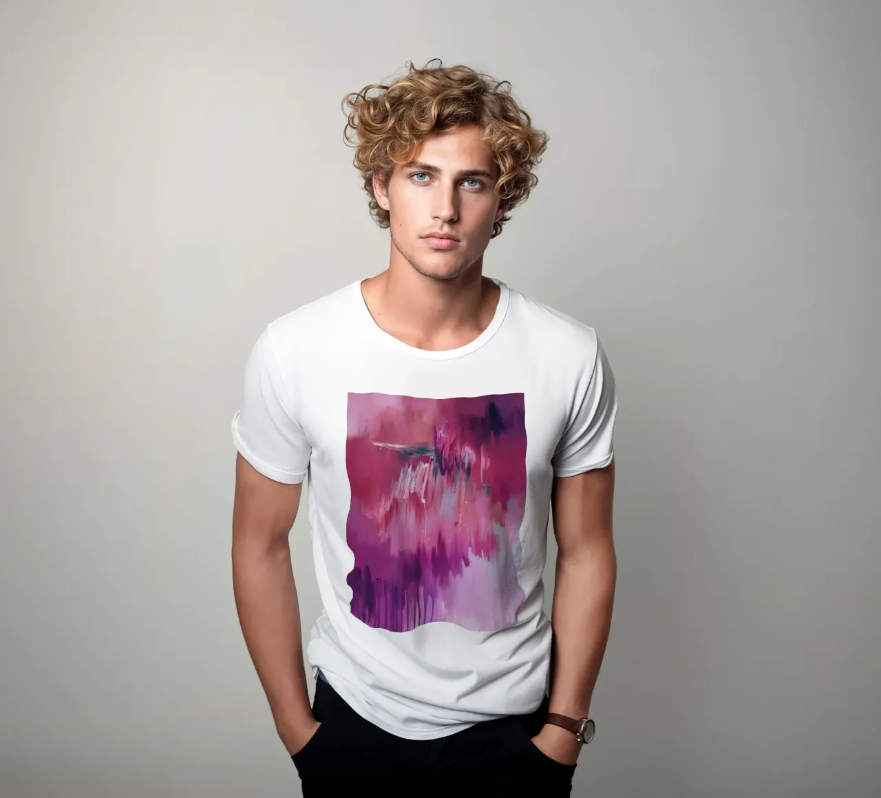 Magenta Aura Cascade t-shirt by Dream Spectrum