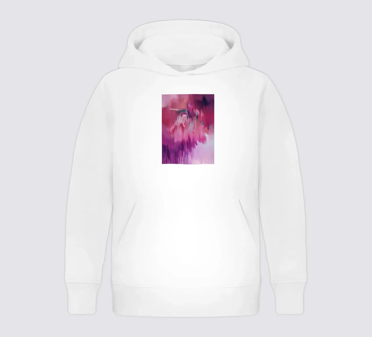 Magenta Aura Cascade kids hoodie by Dream Spectrum