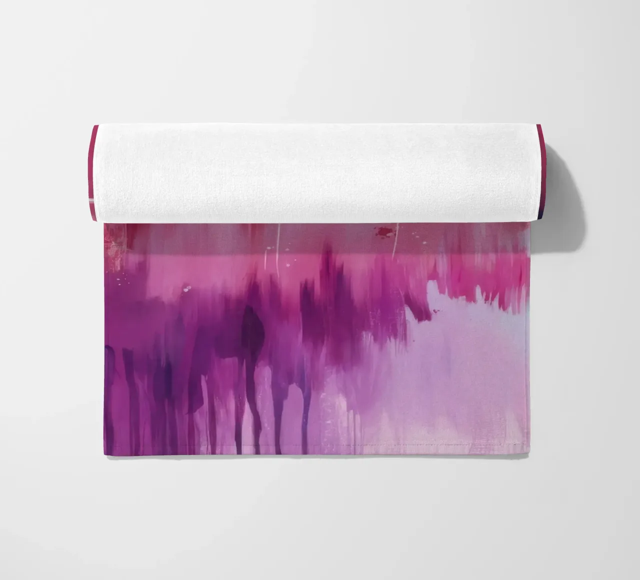 Magenta Aura Cascade beach towel by Dream Spectrum