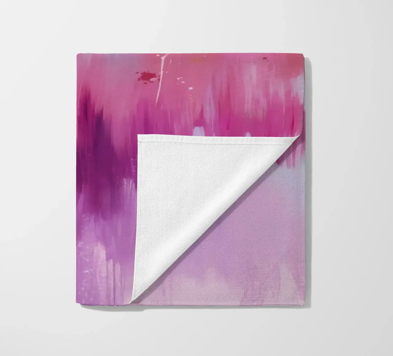 Magenta Aura Cascade beach towel by Dream Spectrum