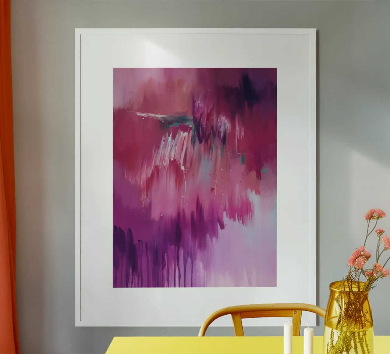 Magenta Aura Kaskade Poster von Dream Spectrum