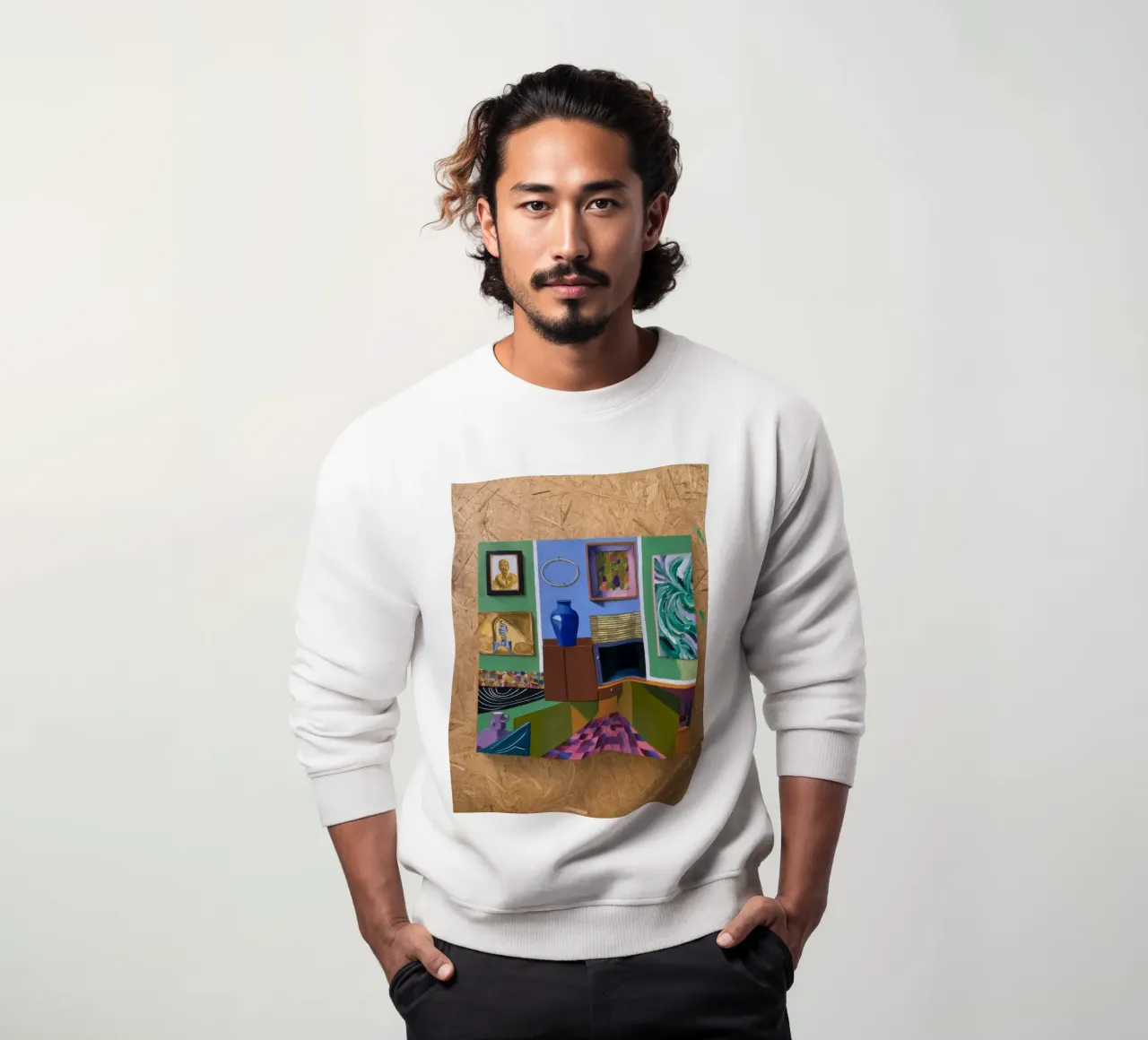 Patchwork Art Vista felpa da Opal Strokes