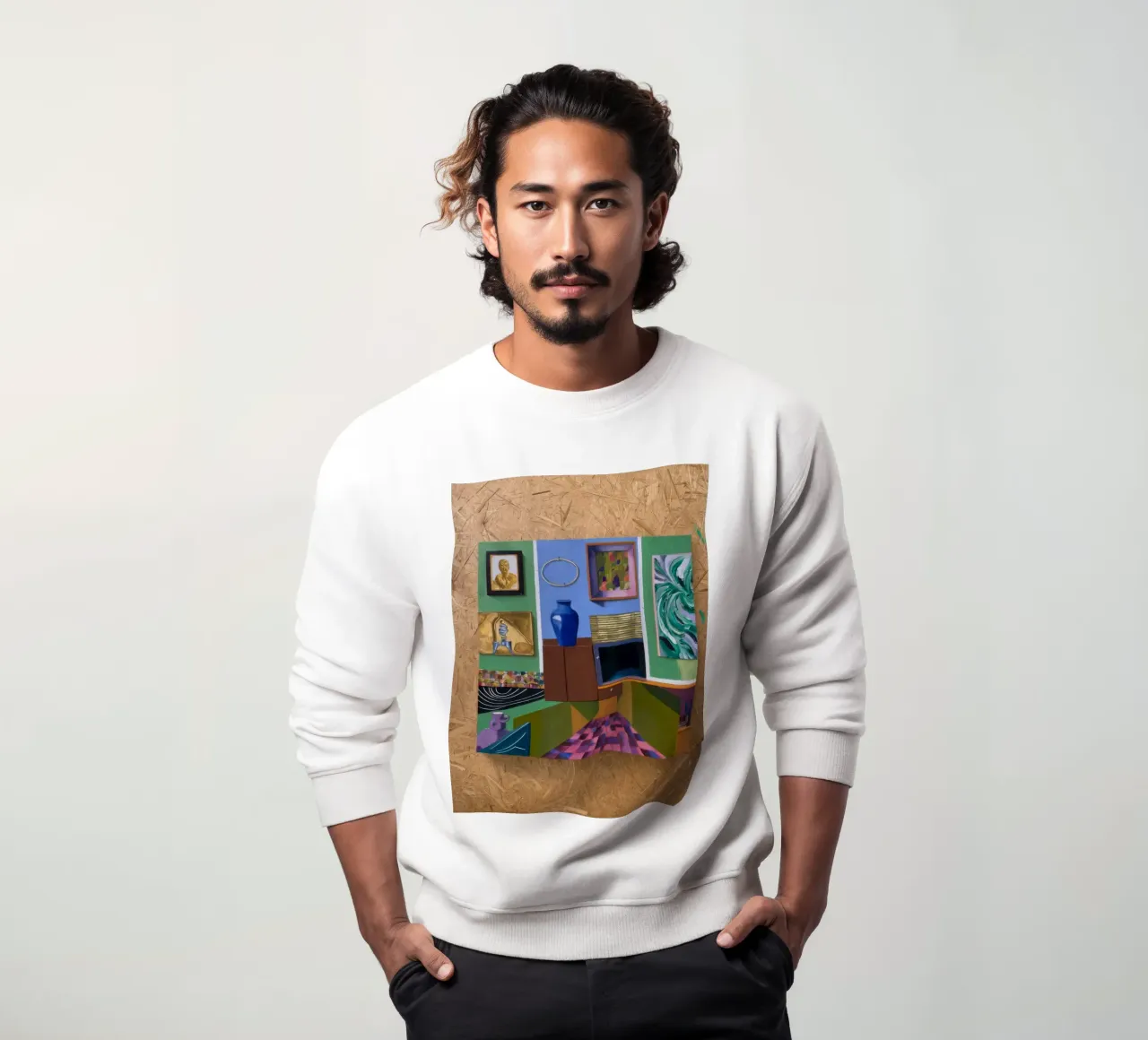 Patchwork Art Vista felpa da Opal Strokes