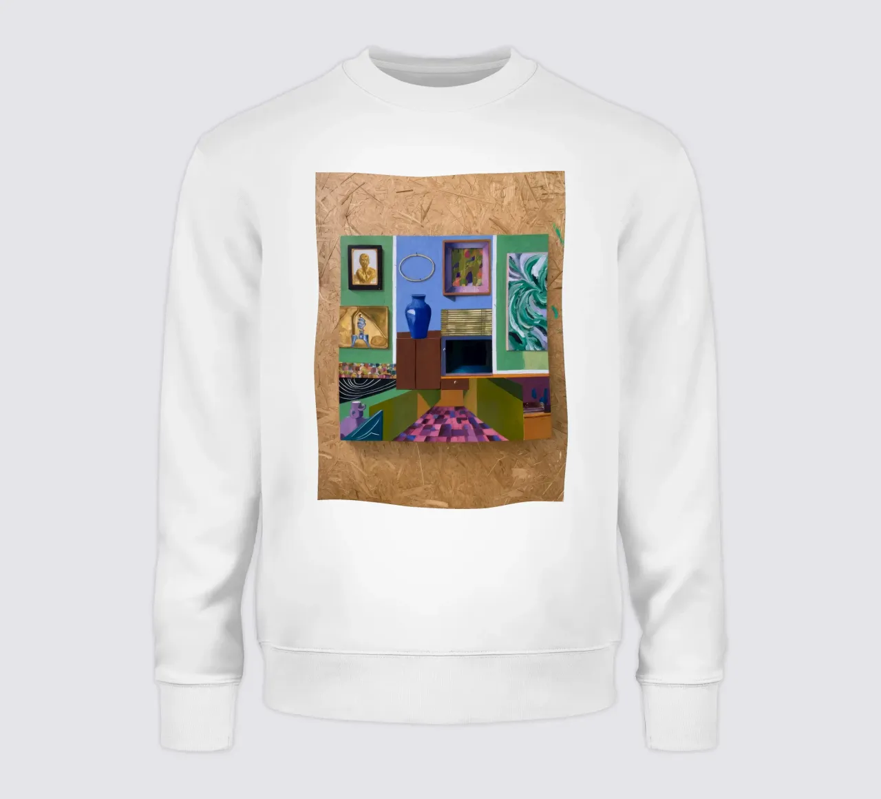 Patchwork Art Vista felpa da Opal Strokes
