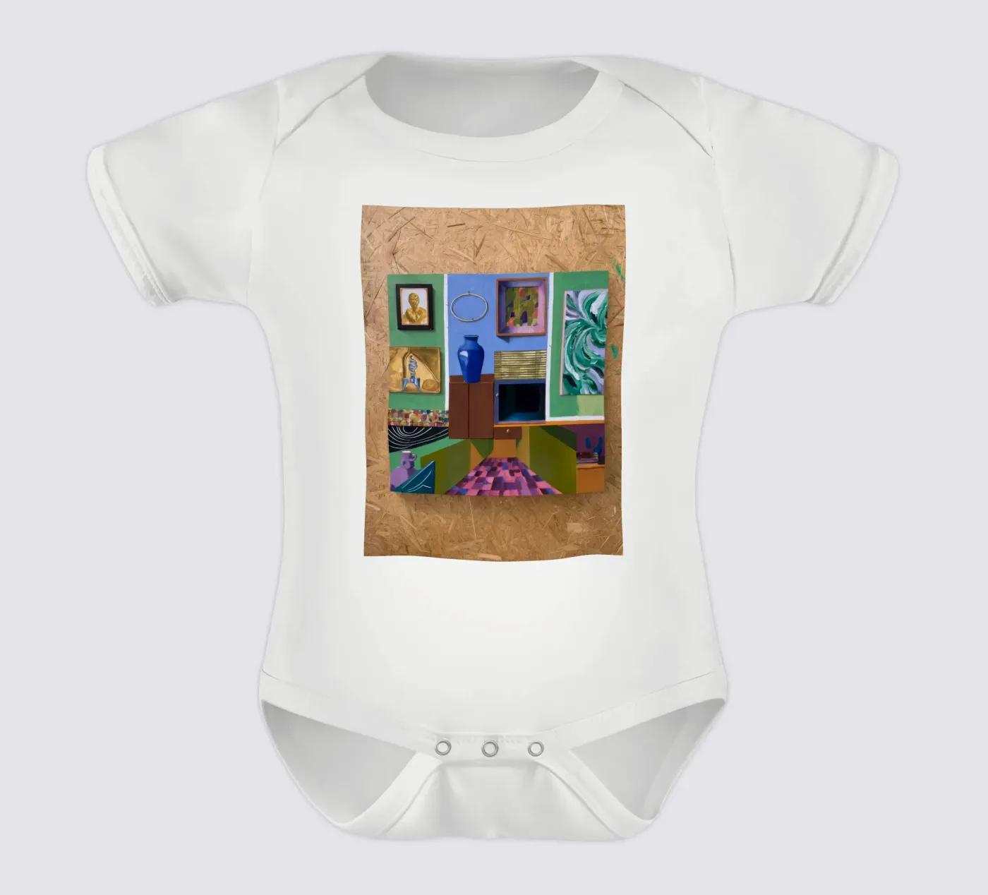 Patchwork Art Vista body bébé de Opal Strokes