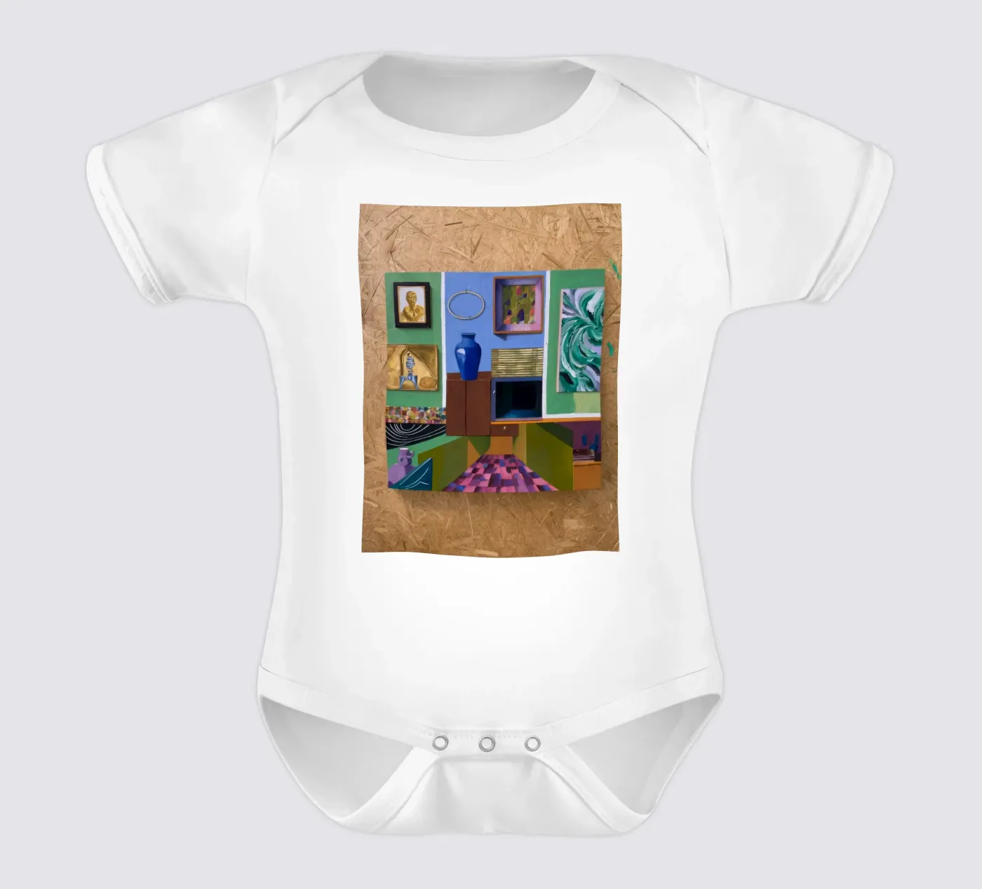 Patchwork Art Vista body bébé de Opal Strokes