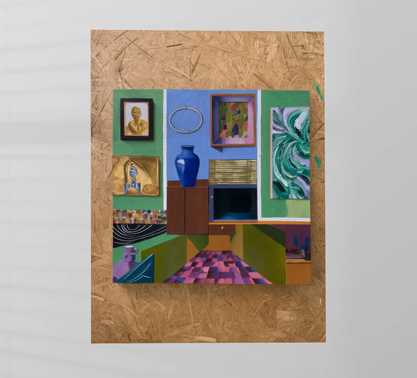 Patchwork kunst Vista backlit folie van Opal Strokes