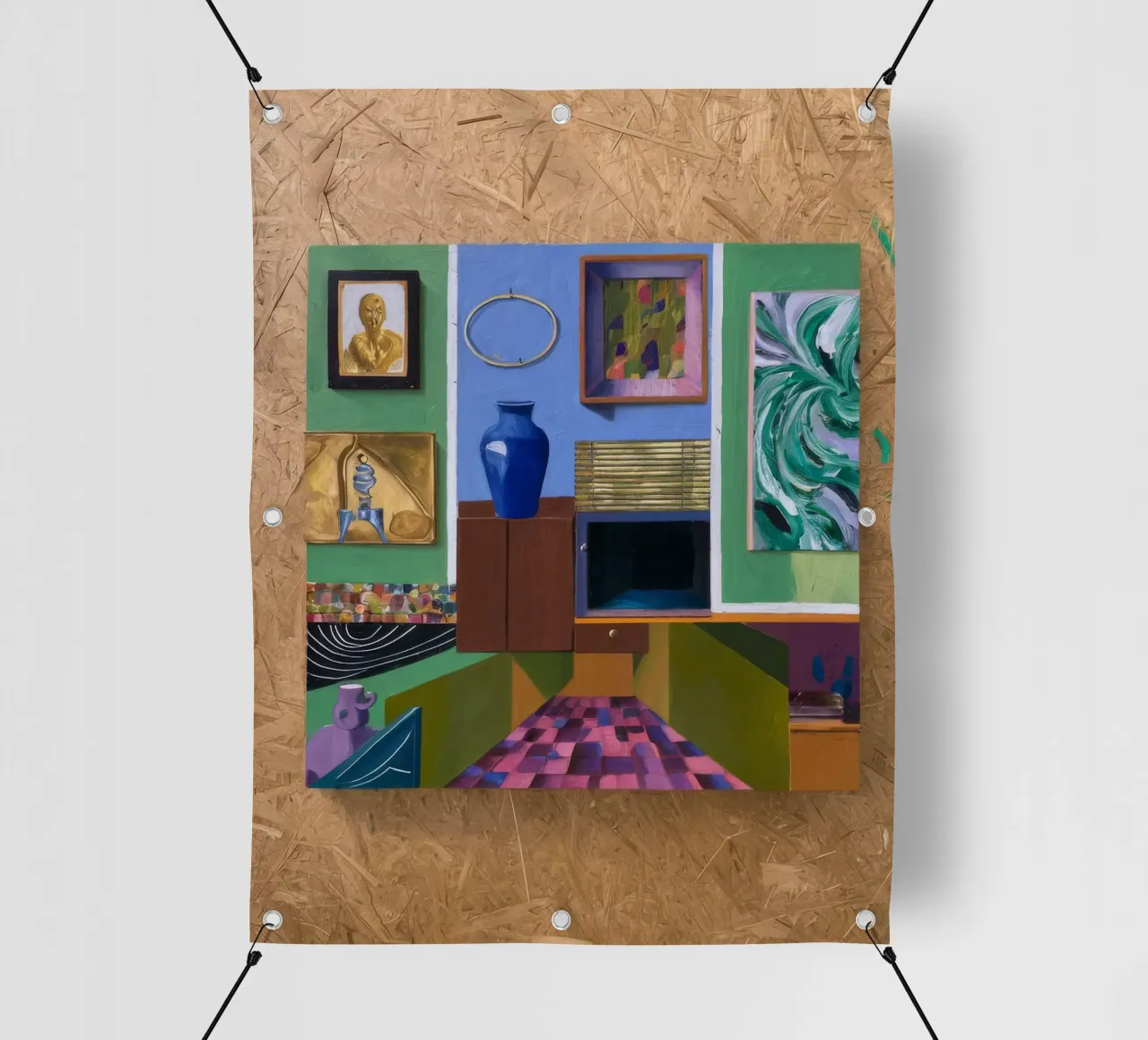 Patchwork Art Vista telo in pvc da Opal Strokes