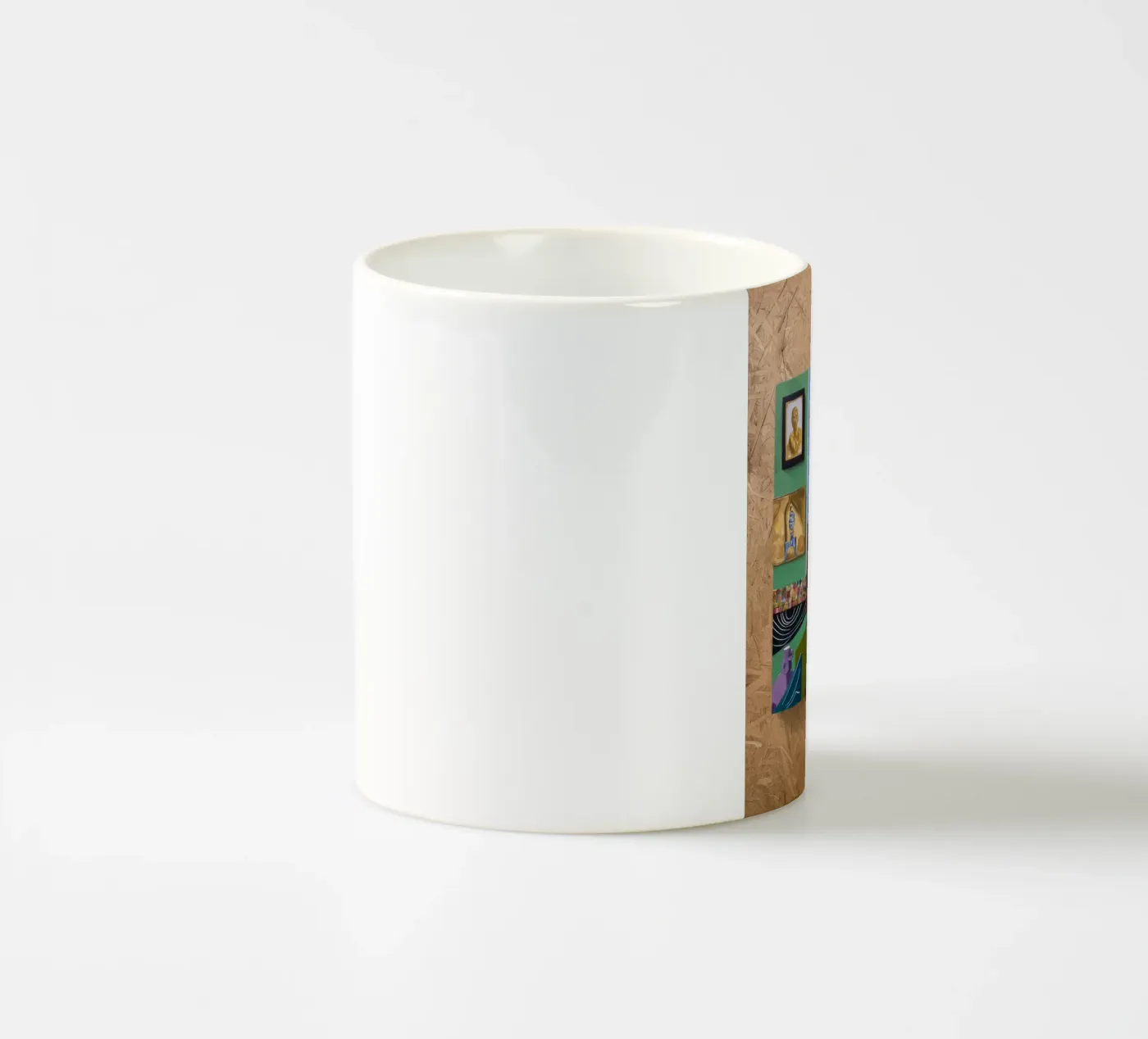 Patchwork Art Vista ceramic mug by Opal Strokes