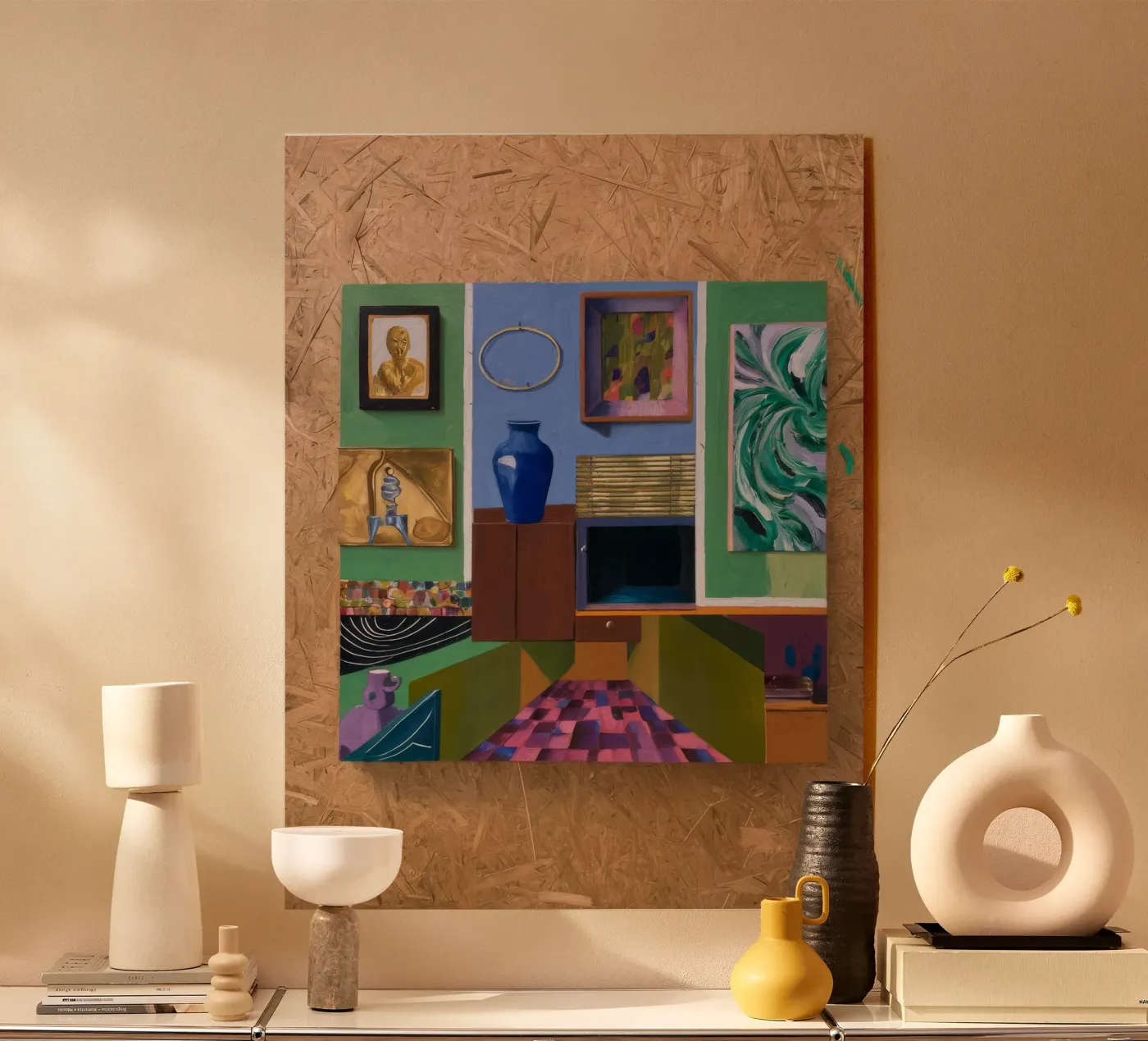 Patchwork Art Vista Acryl-Glas von Opal Strokes