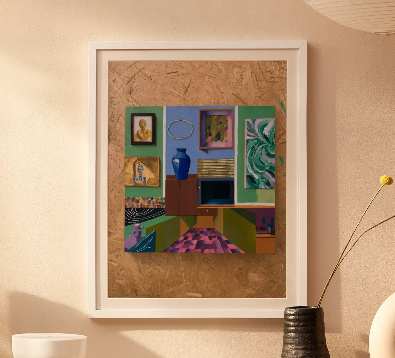 Patchwork Art Vista poster da Opal Strokes