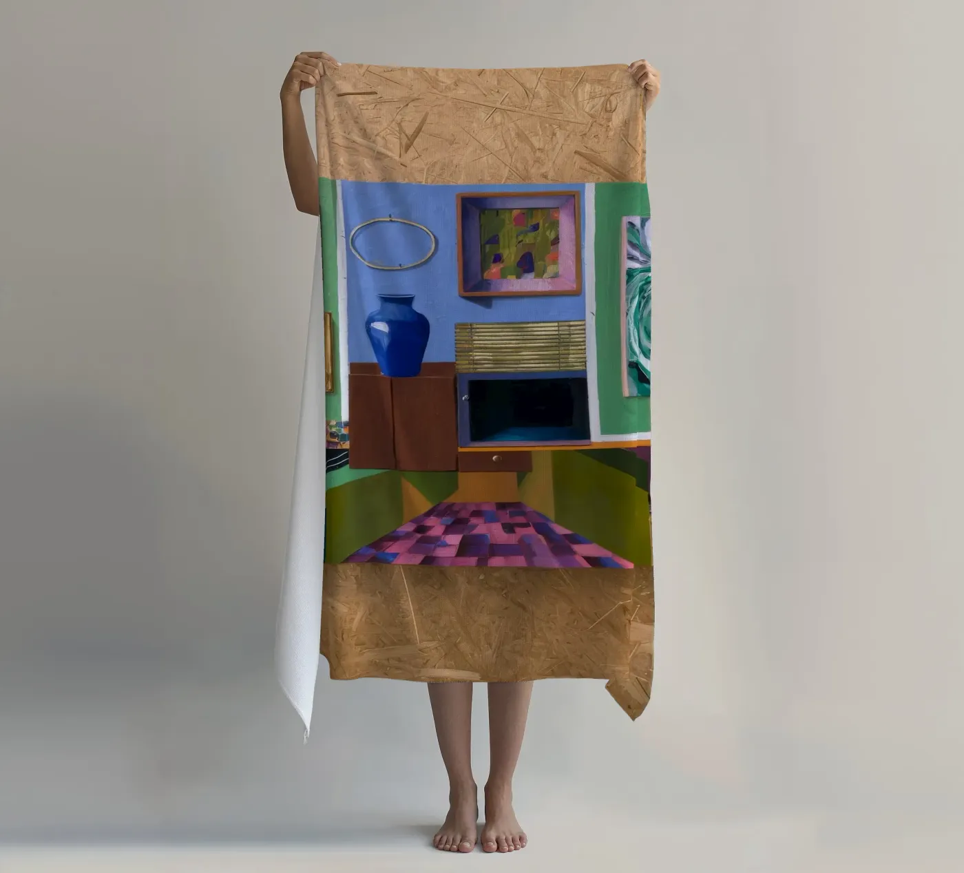 Patchwork Art Vista telo mare da Opal Strokes