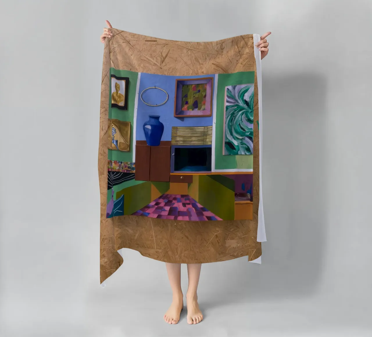 Patchwork Art Vista telo mare da Opal Strokes