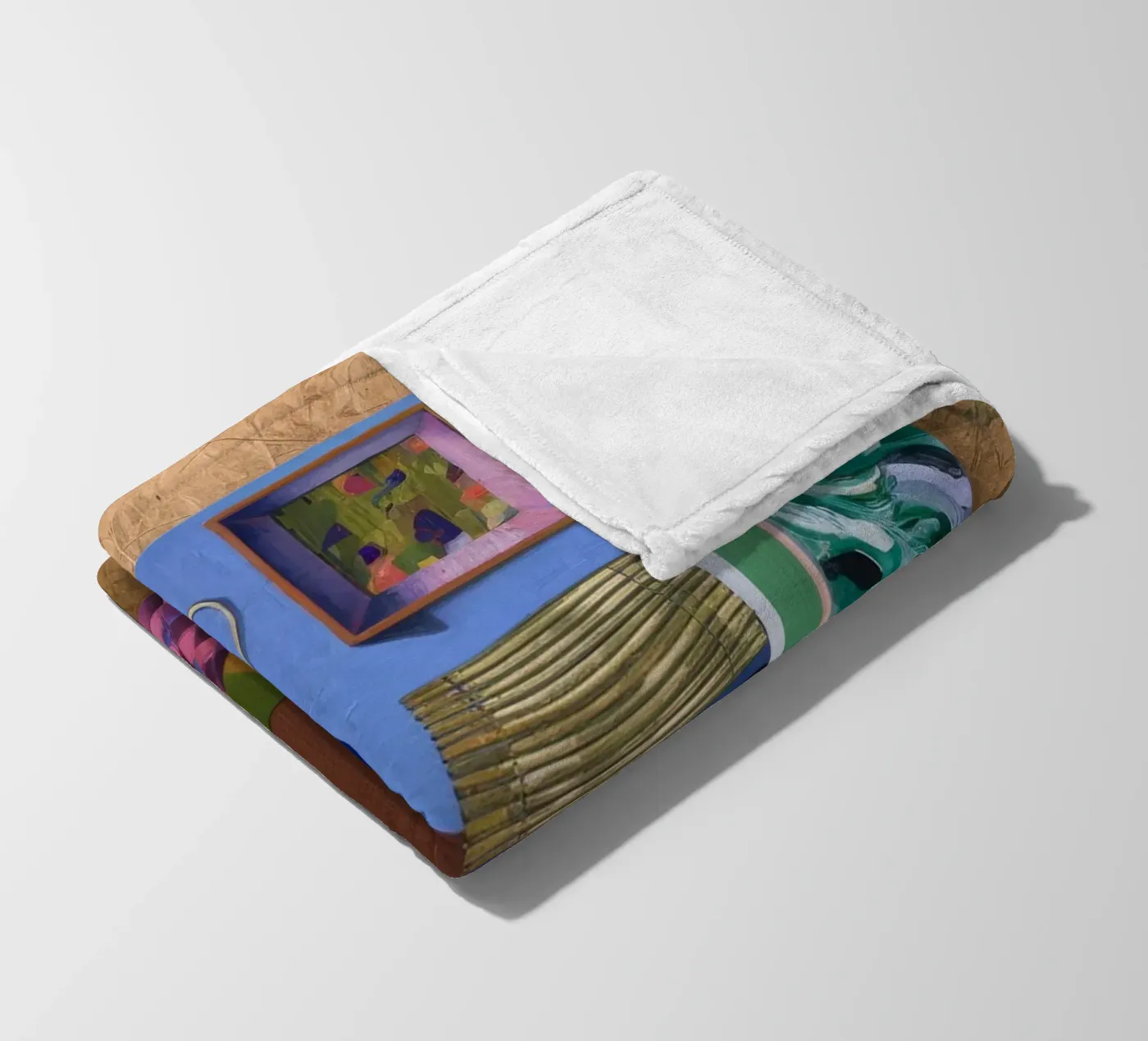 Patchwork Art Vista coperta in pile da Opal Strokes