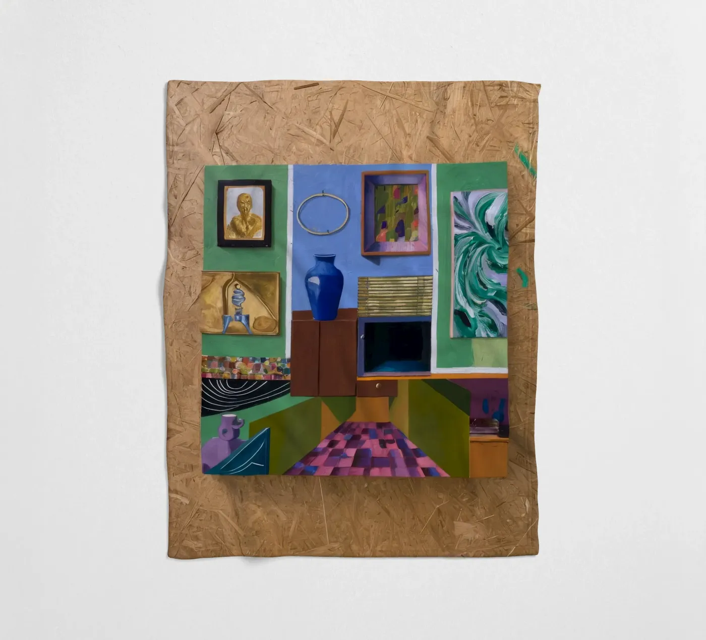 Patchwork Art Vista coperta in pile da Opal Strokes