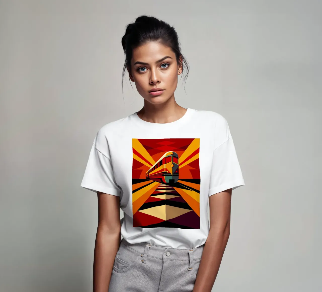 monorail vector t-shirt by Elfath