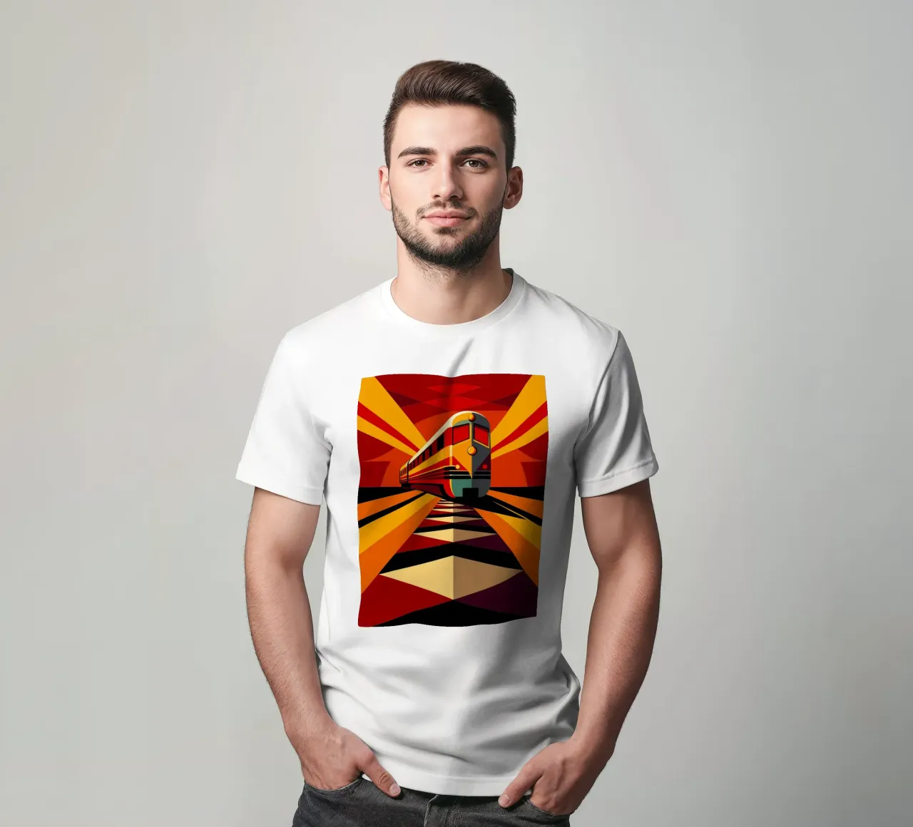 monorail vector t-shirt by Elfath