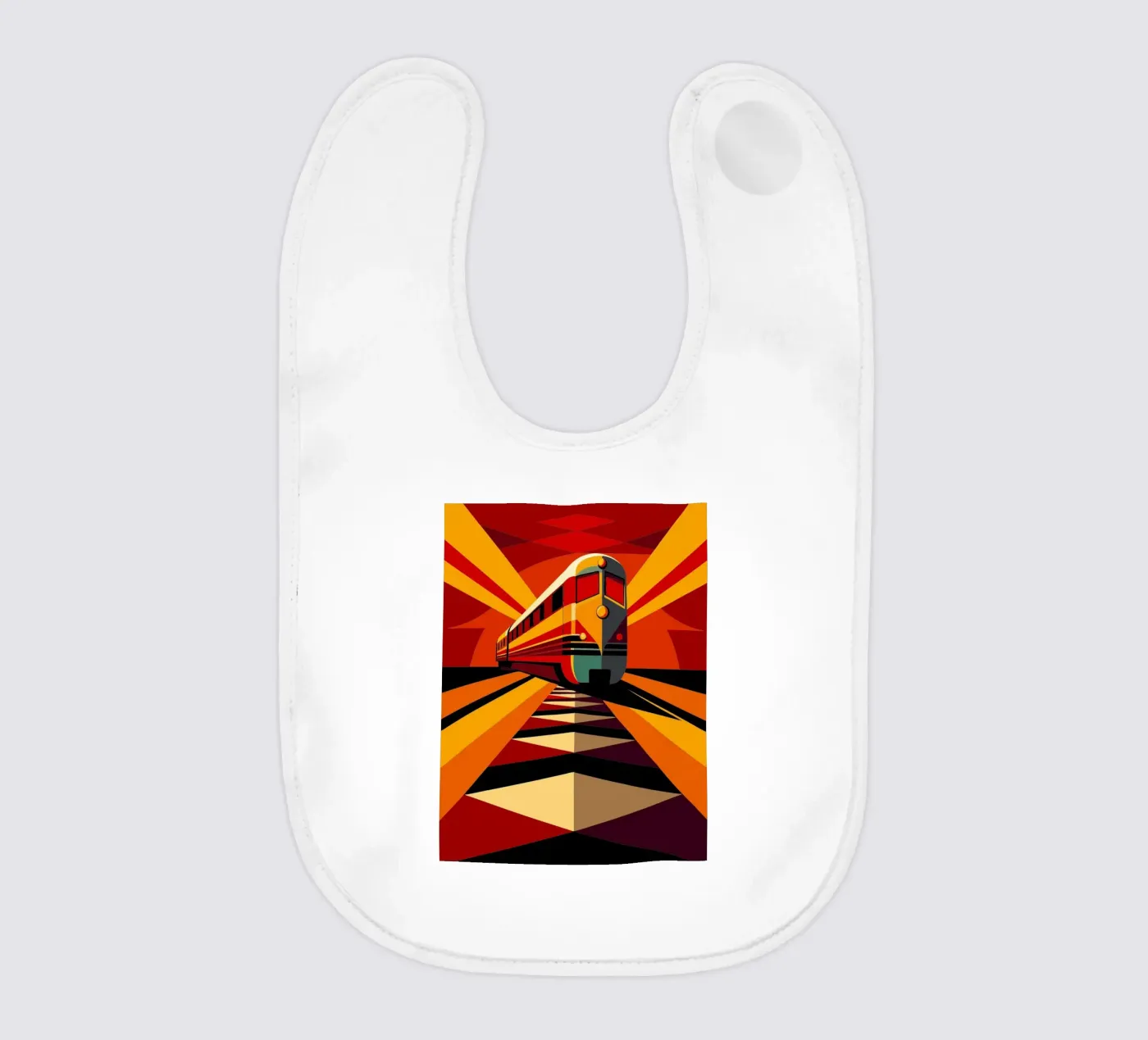monorail vector baby bib by Elfath