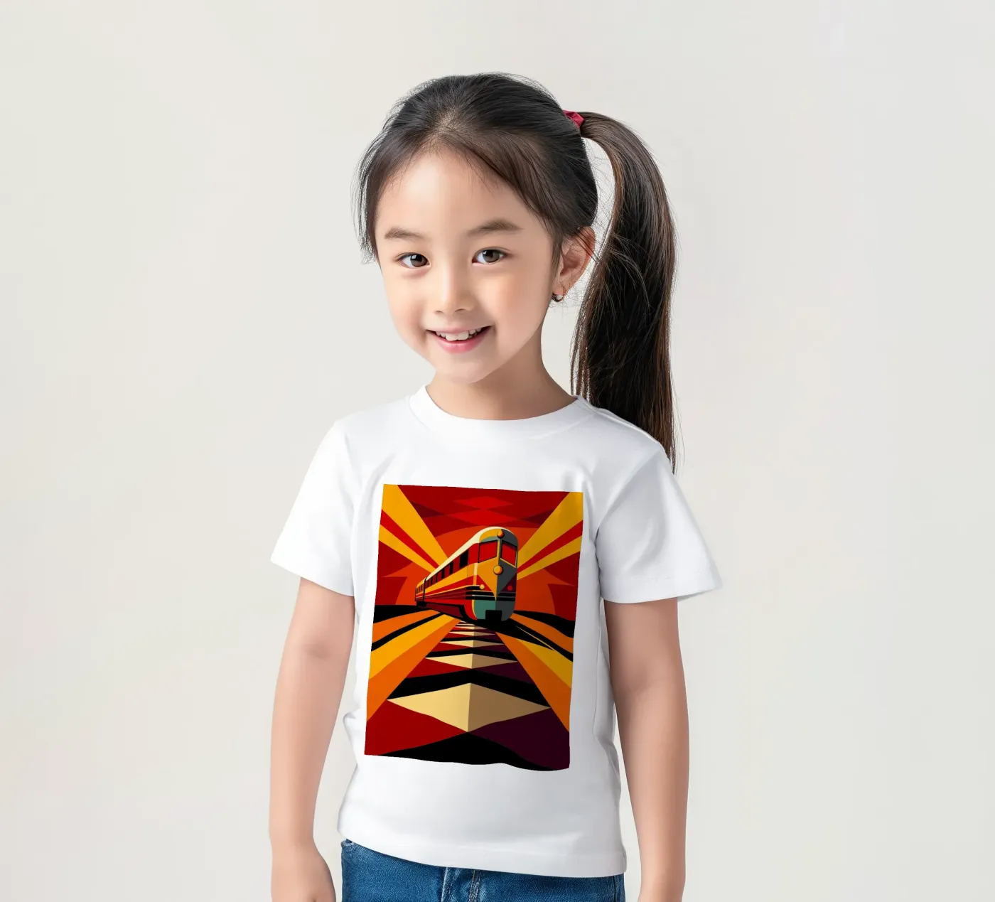 monorail vector kinder t-shirt van Elfath