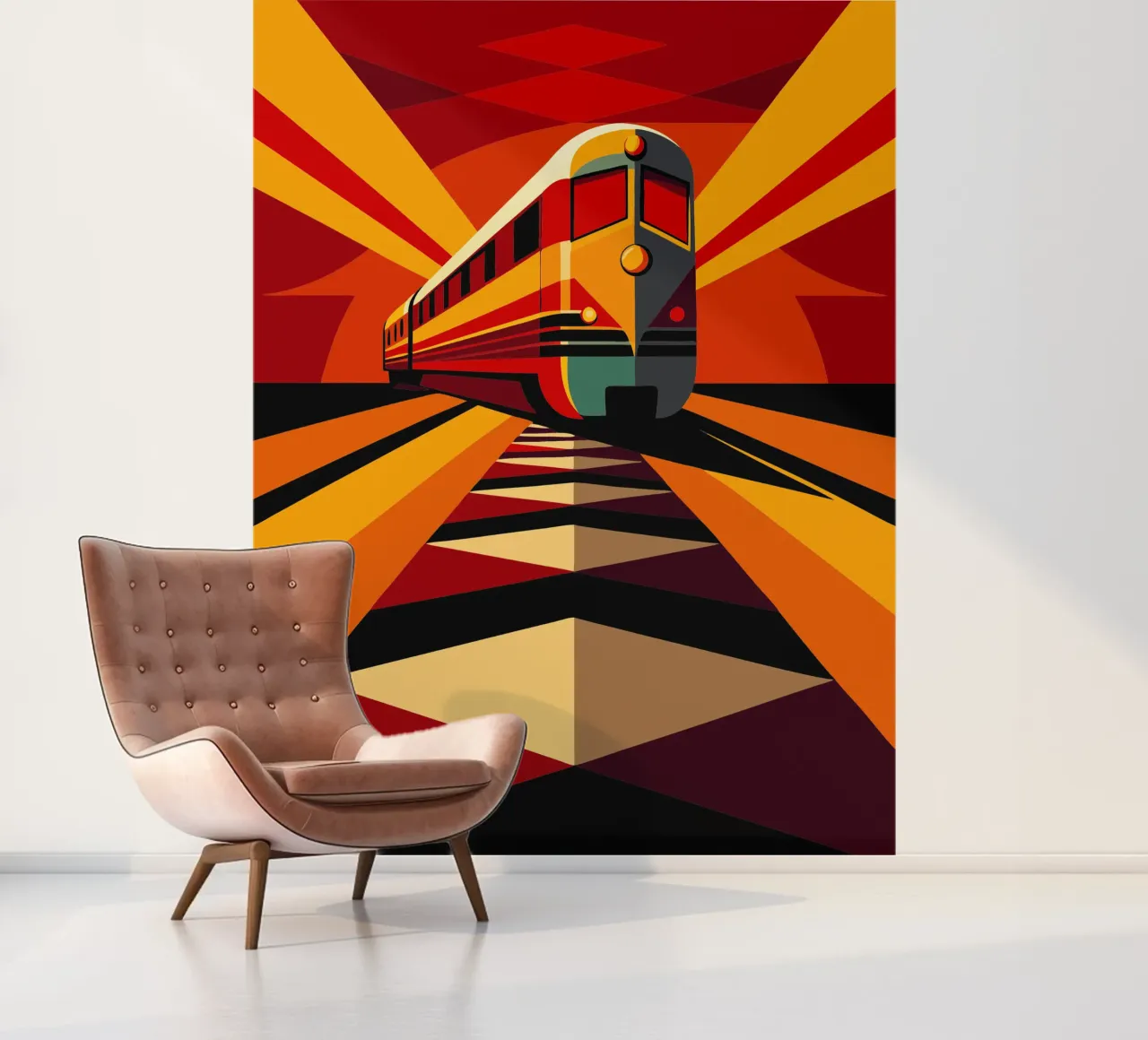 monorail vector fotobehang van Elfath