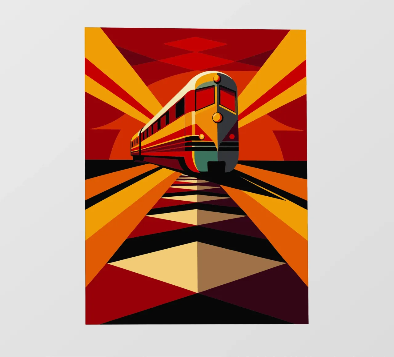 monorail vector fotobehang van Elfath