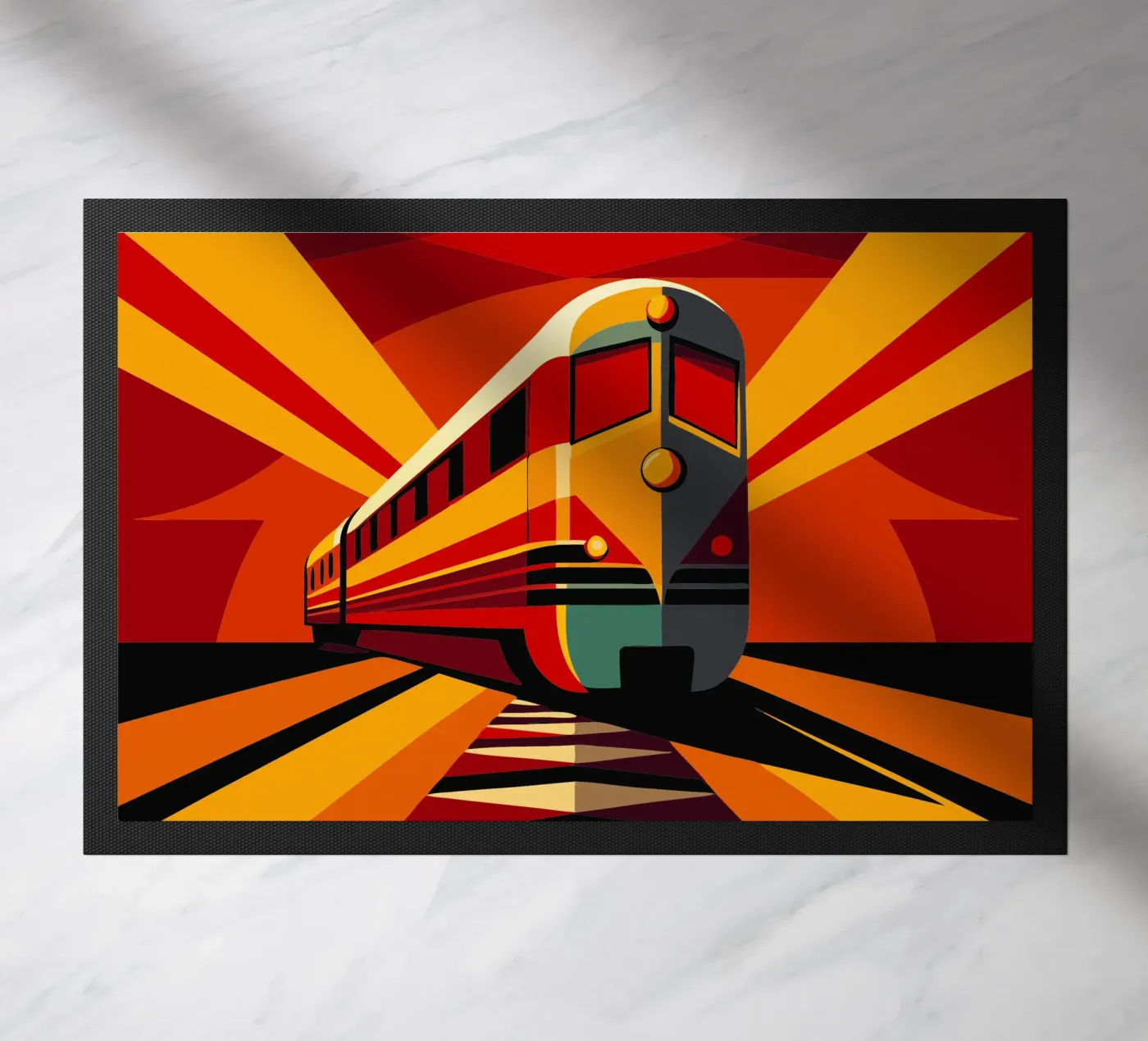 monorail vector doormat by Elfath
