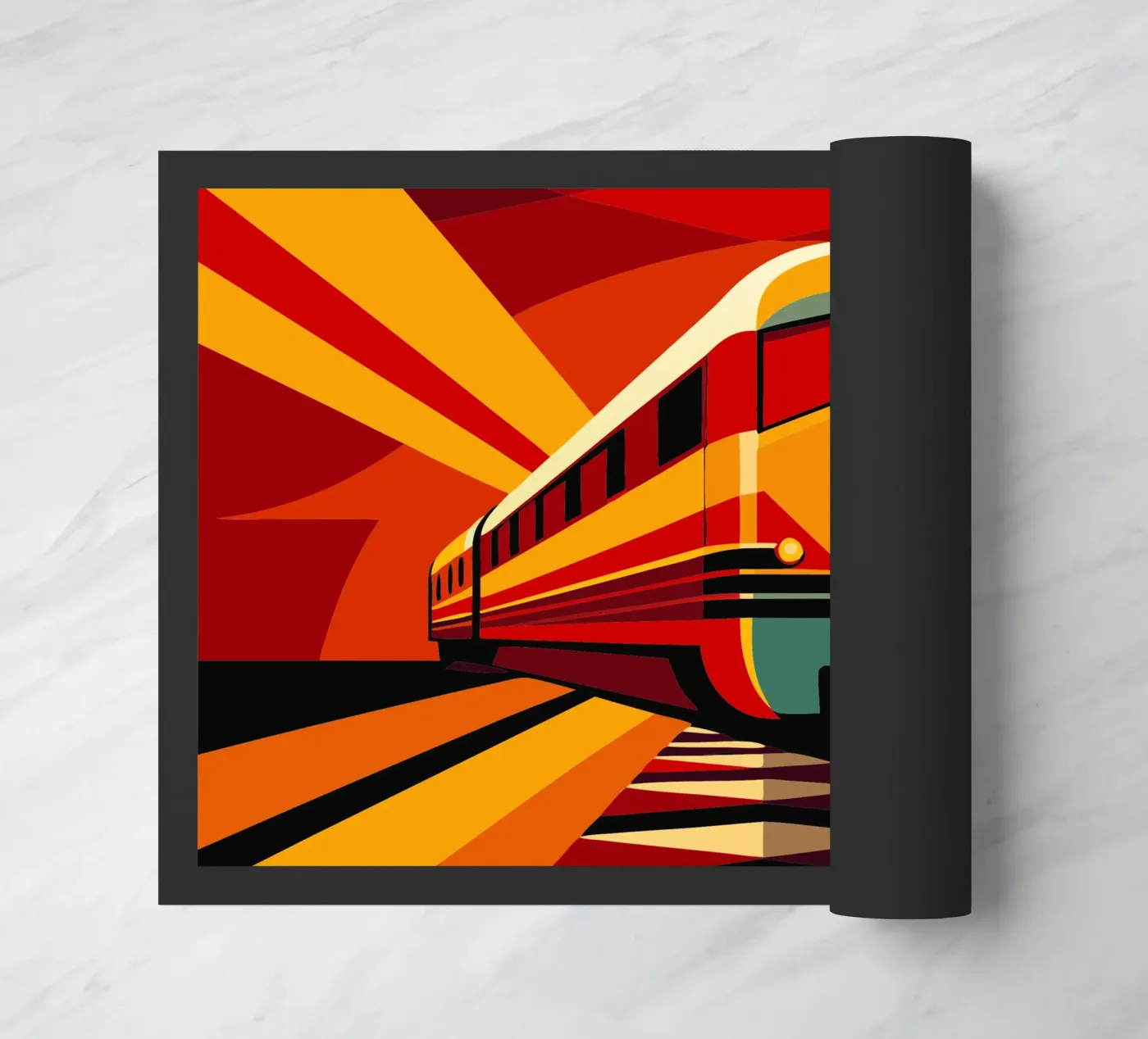 monorail vector doormat by Elfath