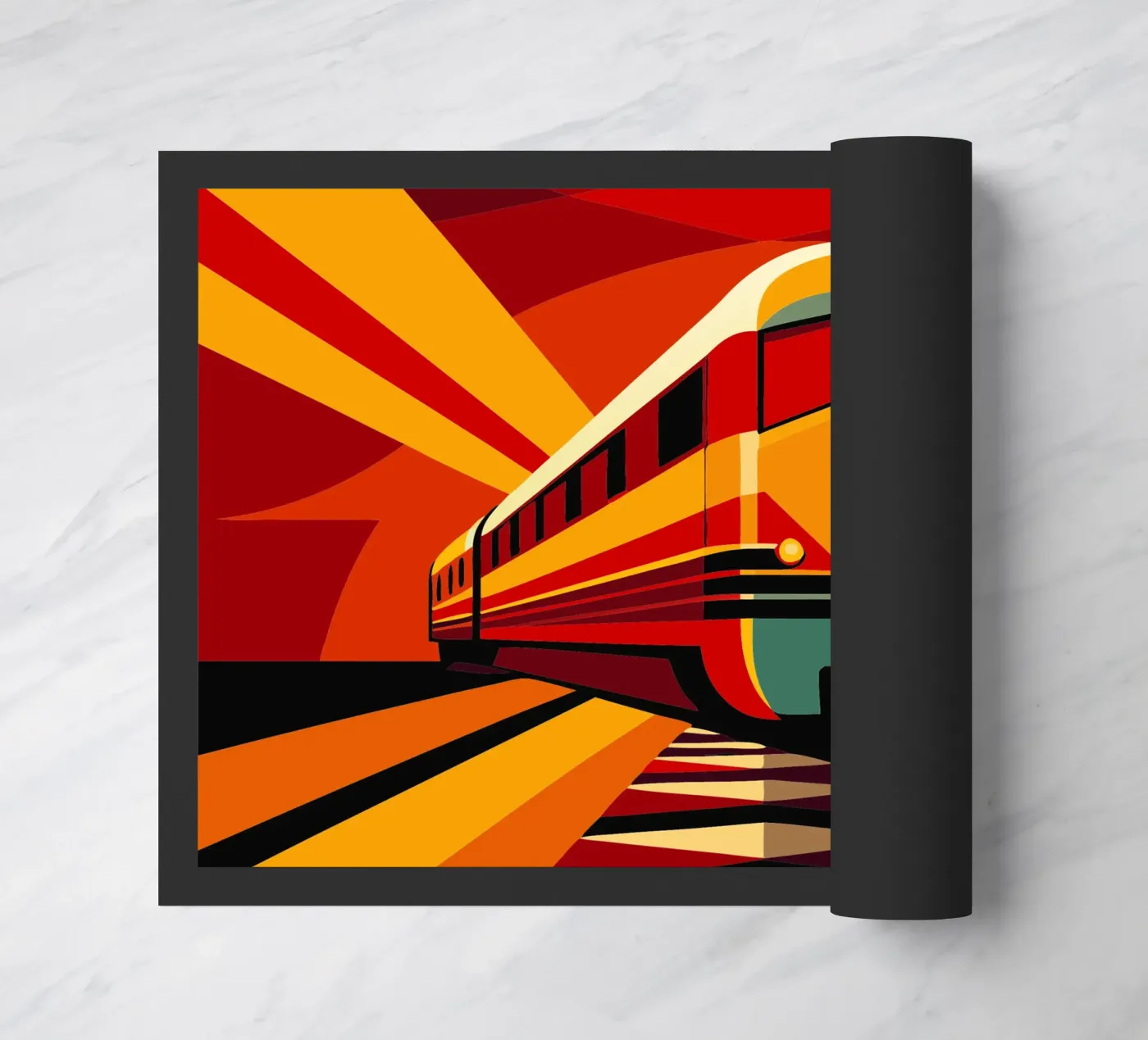 monorail vector doormat by Elfath