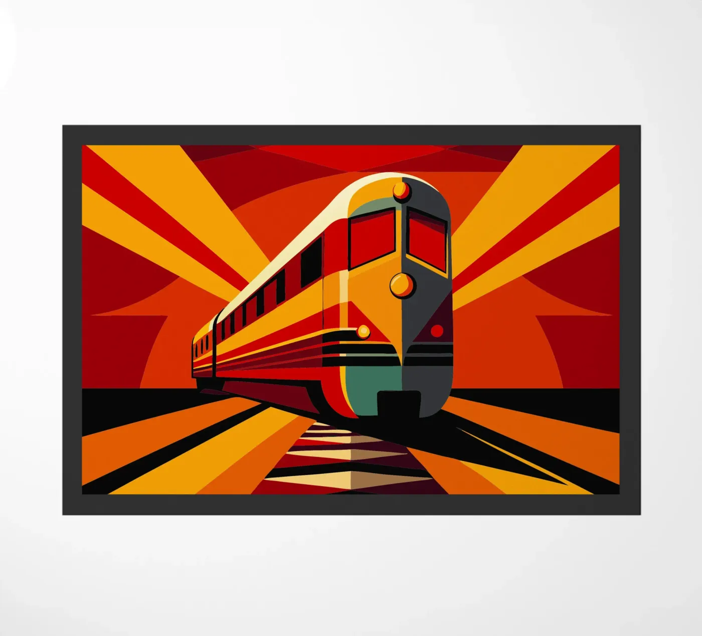 monorail vector doormat by Elfath