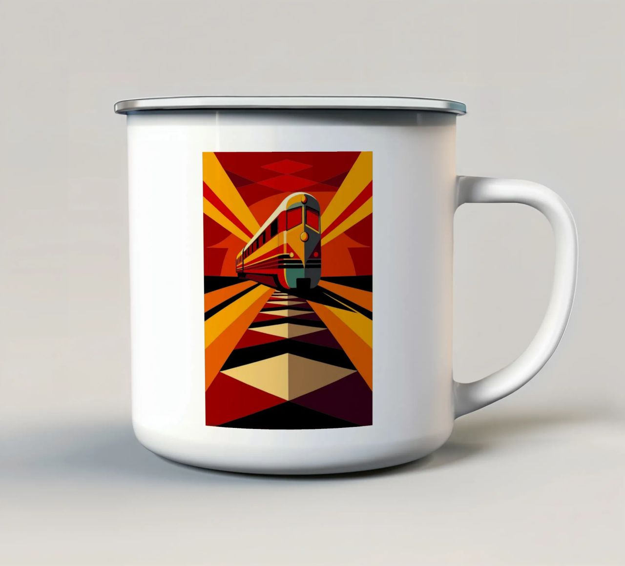 vettore monorotaia tazza in smalto da Elfath