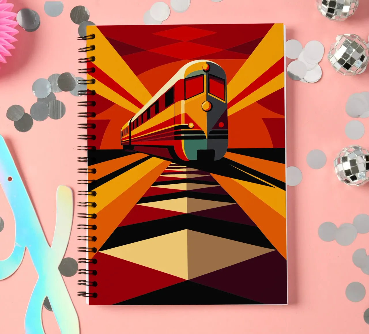 monorail vector spiral notebook by Elfath