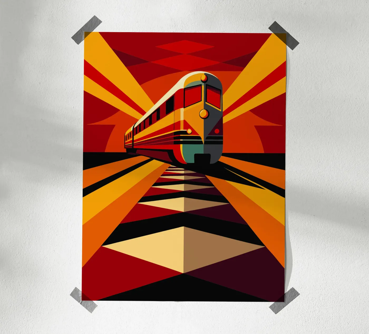 monorail vector poster by Elfath